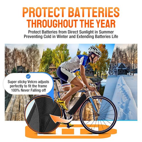 Large Size Battery Cover For Electric Bicycles , Ebike Frame Battery Protector Cover,Three sizes options