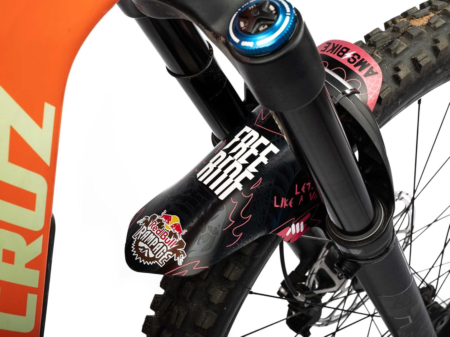 All Mountain Style AMS Front Mudguard – Fits 26’’,27.5’’,29’’, Dazzle/Black