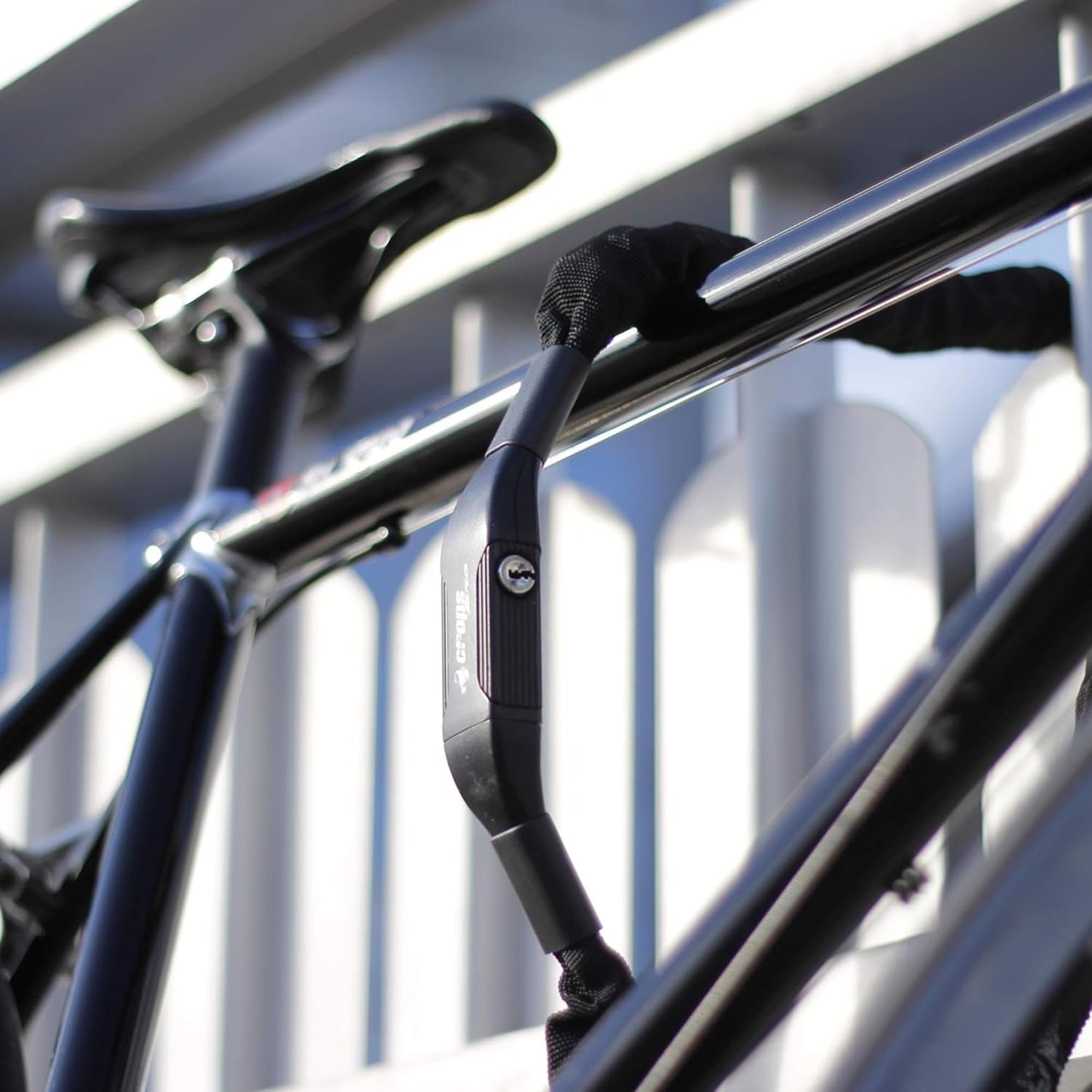 K4-66 Bike Chain Lock, 3.6ft Black with 3 Keys, Bike Locks Heavy Duty Anti-Theft Chain Lock with Double Locking Sylinder, Securing Your Bicycle or Motorcycle.