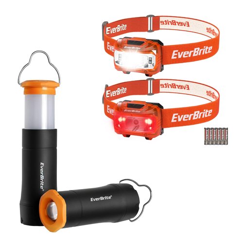 EverBrite 2-in-1 Mini Lanterns and 2 Pack Headlamp