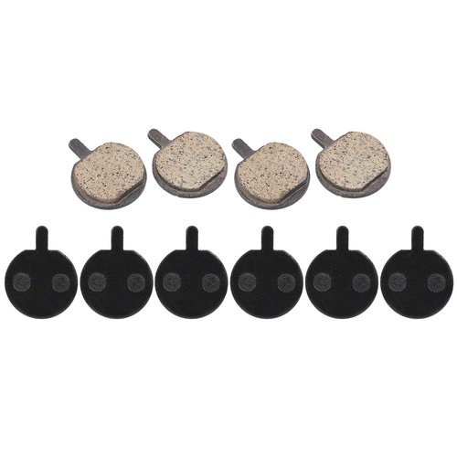 Lwuey Bike Brake Pads, Bicycle Disc Resin Brakes Pad Semi Metal Smooth Braking Low Noise Cycling Pads Kit Mute Accessory KMJG019 fot Camping Outdoor Mountain Bicycles Electric Scooters Bikes 5 Pairs