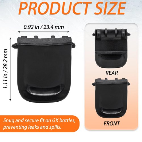TiciKim 2 Pcs Lid Clip for GX Bottle Replacement Lid Clip Compatible with Gatorade GX Bottle Buckle to Fasten The Lid Bottle Mouth Fastener Bottle Buckle Accessories