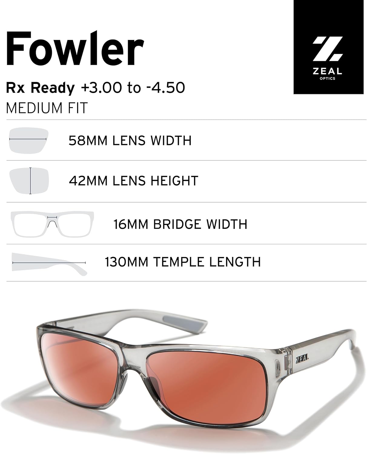Zeal Optics Fowler | Plant-Based Polarized Sunglasses for Men & Women