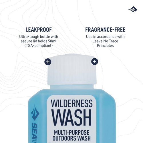Sea to Summit Wilderness Wash Liquid Camp Soap, 3-Pack (3 X 50ml Bottles)