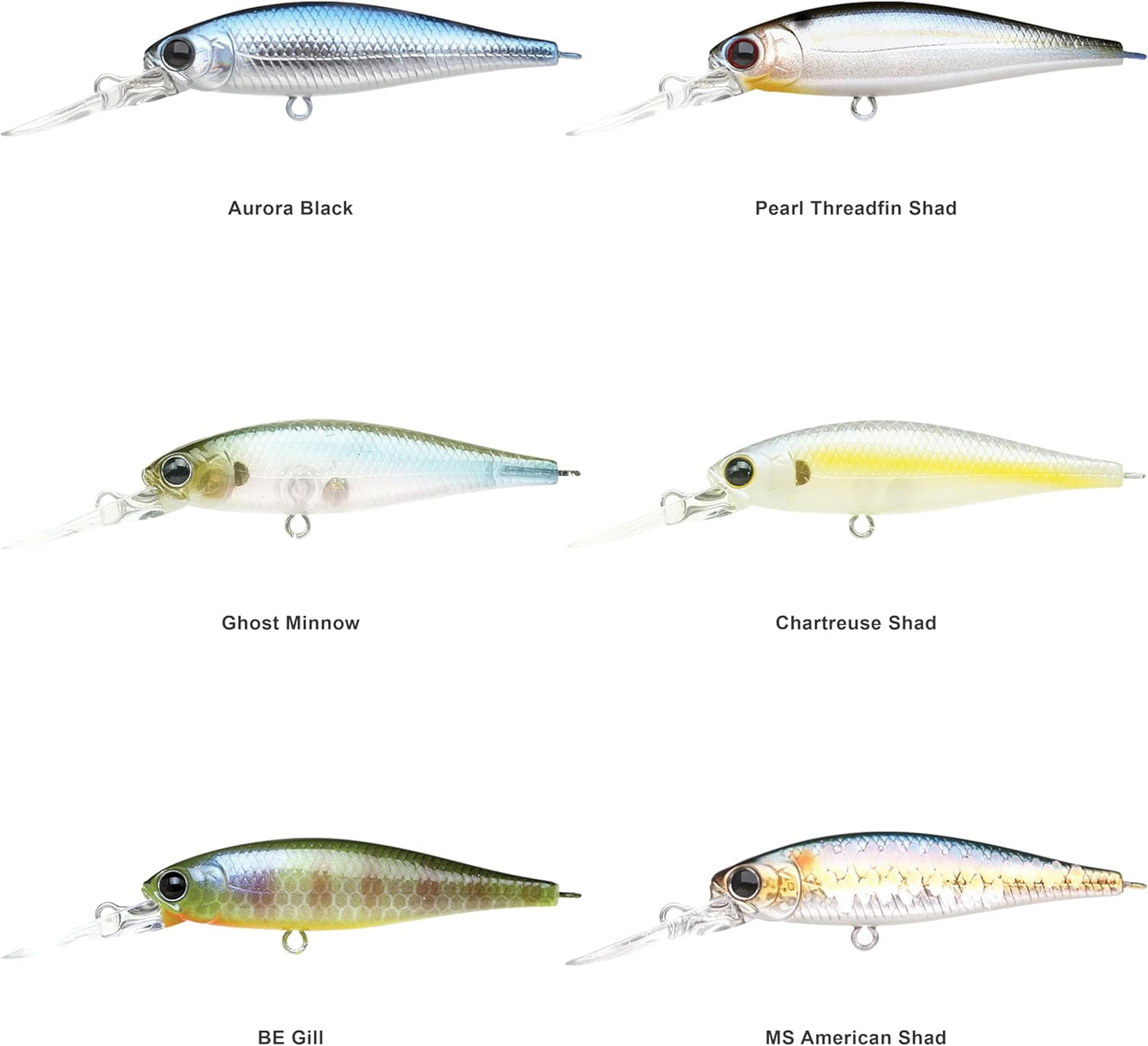 LUCKY CRAFT Pointer 48DD Fishing Lures for Freshwater, 2” Deep-Diving Suspending Jerkbait, Trout and Bass Lures, 3–4ft Depth, Precision Freshwater Fishing Gear and Accessories for Tackle Box