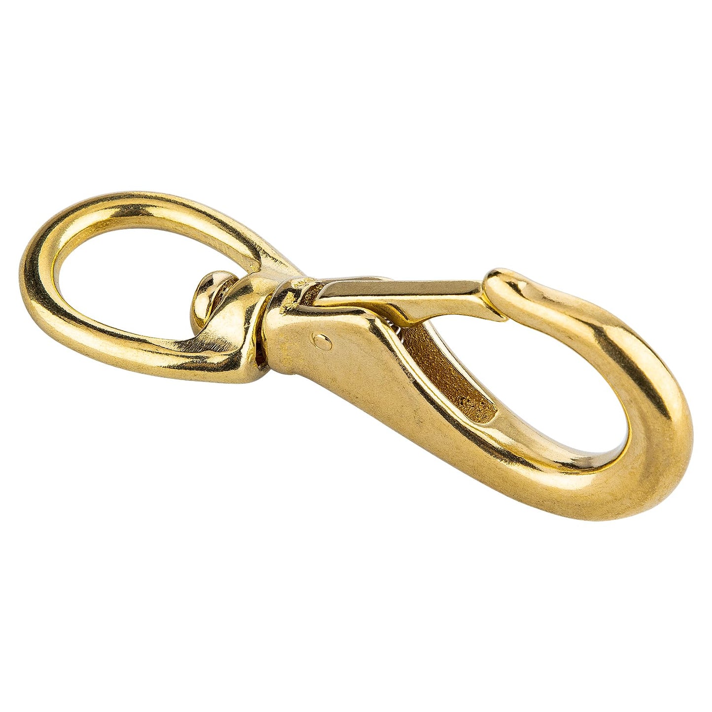 Faneta 4 inch Brass Swivel Snap Hooks Heavy Duty 3/4 inch Swivel Eye - Solid Brass Scuba Diving Clips #2 - Seadog Line, Anchor Lines, Bags, Belting, Leashes, Straps, Luggage, Leathercarft (Pack of 2)