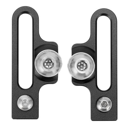ZLXHDL Bike Brake Pads,2pcs Mountain Bike Brake Pads Aluminum Alloy Extension C Caliper Adapter for 55mm / 2.16in Long Replacement Glue(Black)