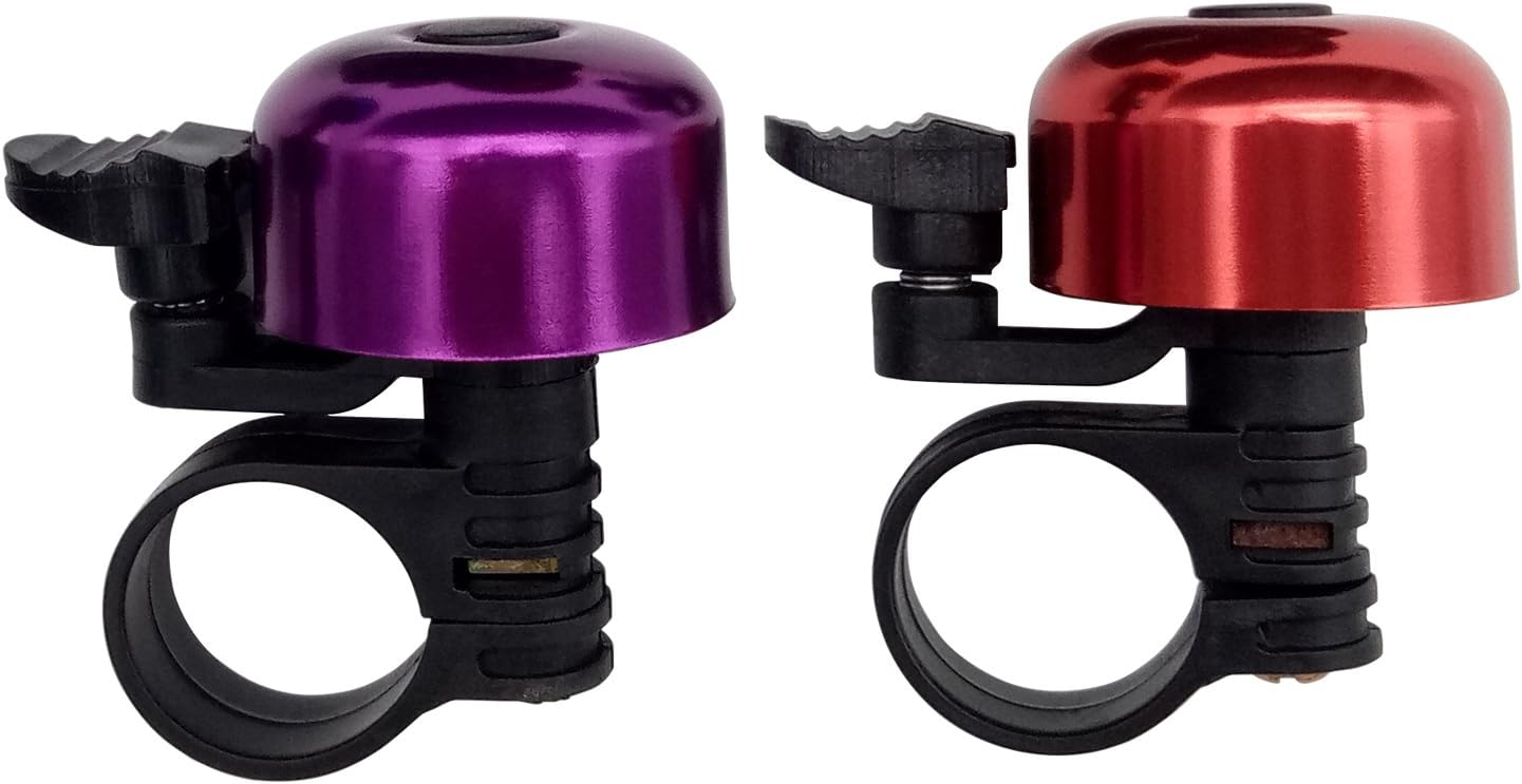 TRENDBOX 1 Set 6 Colors Alloy Bicycle Bike Cycling Handlebar Bell Ring Horn Sound Emergency Alarm Alert Warning Loud Lightweight for Safety