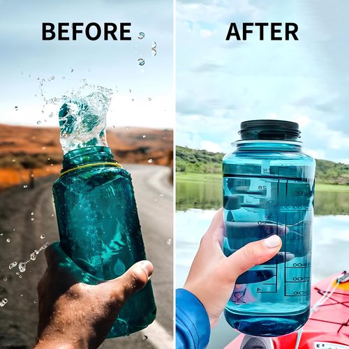 Axlksia 2 Pack Splashguard Compatible with Nalgene Water Bottles, BPA-Free Silicone Splashguard Lid Wide Mouth for Nalgene Splash Guard 32 oz Wide Mouth Water Bottles Accessory