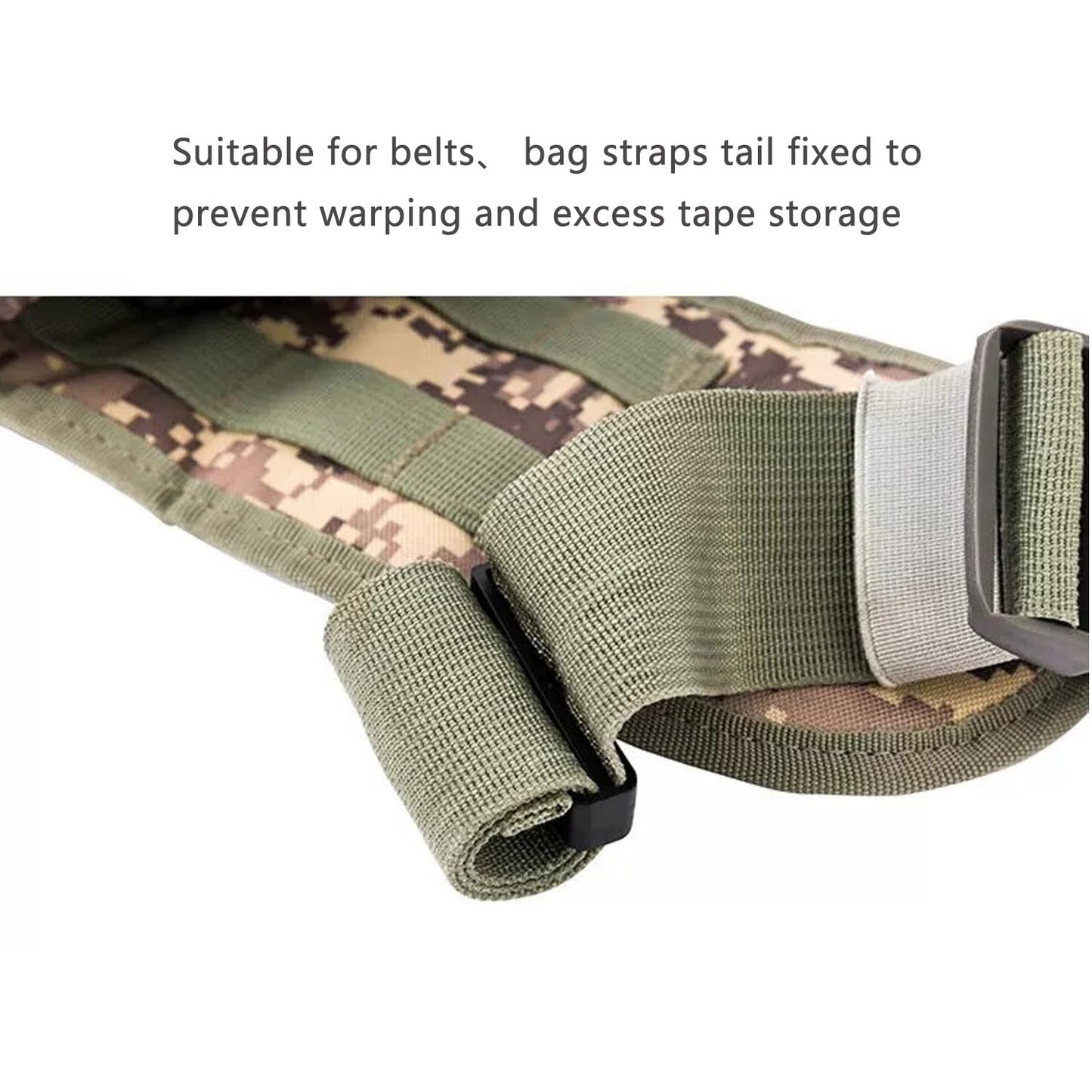 ArrErr 30 Pack Webbing Ending Clip Plastic 1 Inch Excess Length Straps End Keeper Quick Slip Buckle Fastener for Diaper Bag Molle Webbing Tactical Rucksack Backpack Belt Pouch Climbing Sticks