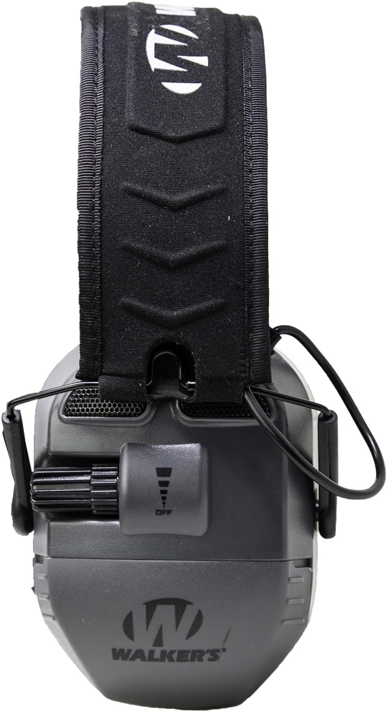 Walker's Ultimate Quad Connect Electronic Earmuffs with Bluetooth (NRR 27dB), Black/Gray, One Size