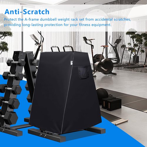 Ddeman Dumbbell Rack Cover, A-Frame Dumbbell Rack Cover, for Home Gym Compact CPA Triangle Dumbbell Racks, A-Frame 6-Storey Dumbbell Racks, Dumbbell A-Rack Cover (cover only)