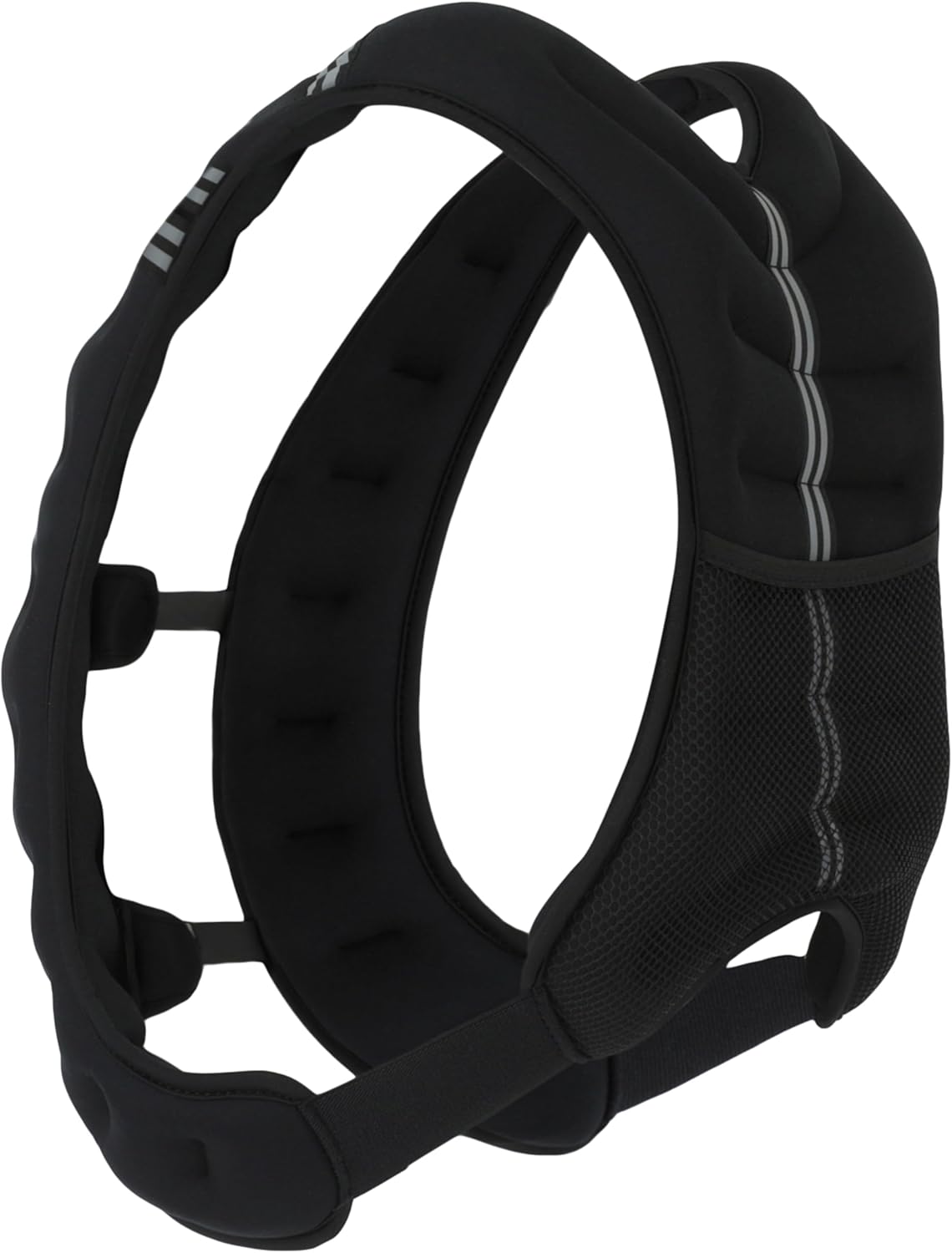 FITNESS MANIAC USA Weighted Vest, 10lb/12lb/15lb/20lb Weight Vest with Reflective Stripe for Workout, Strength Training, Running, Fitness, Muscle Building, Weight Loss, Weightlifting