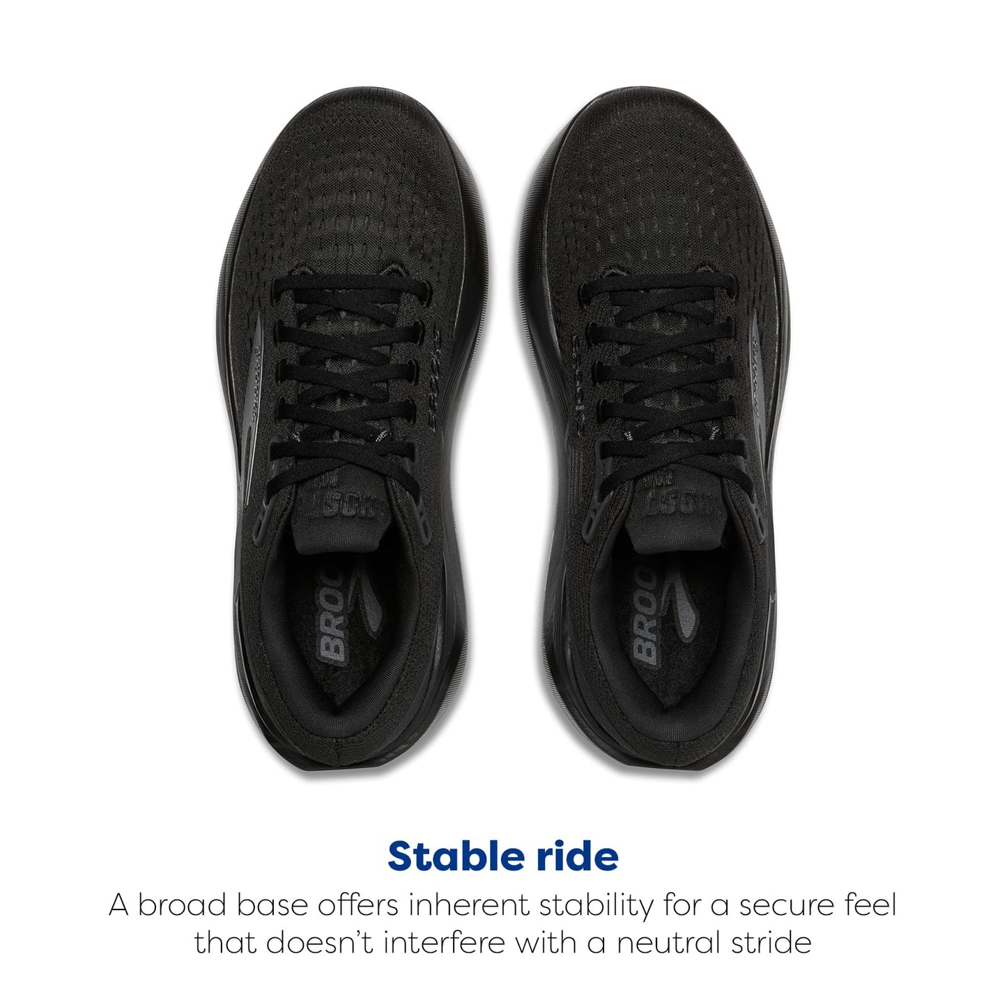 Brooks Men’s Ghost Max 3 Neutral Running & Walking Shoe - Black/Black/Ebony - 10.5 Medium