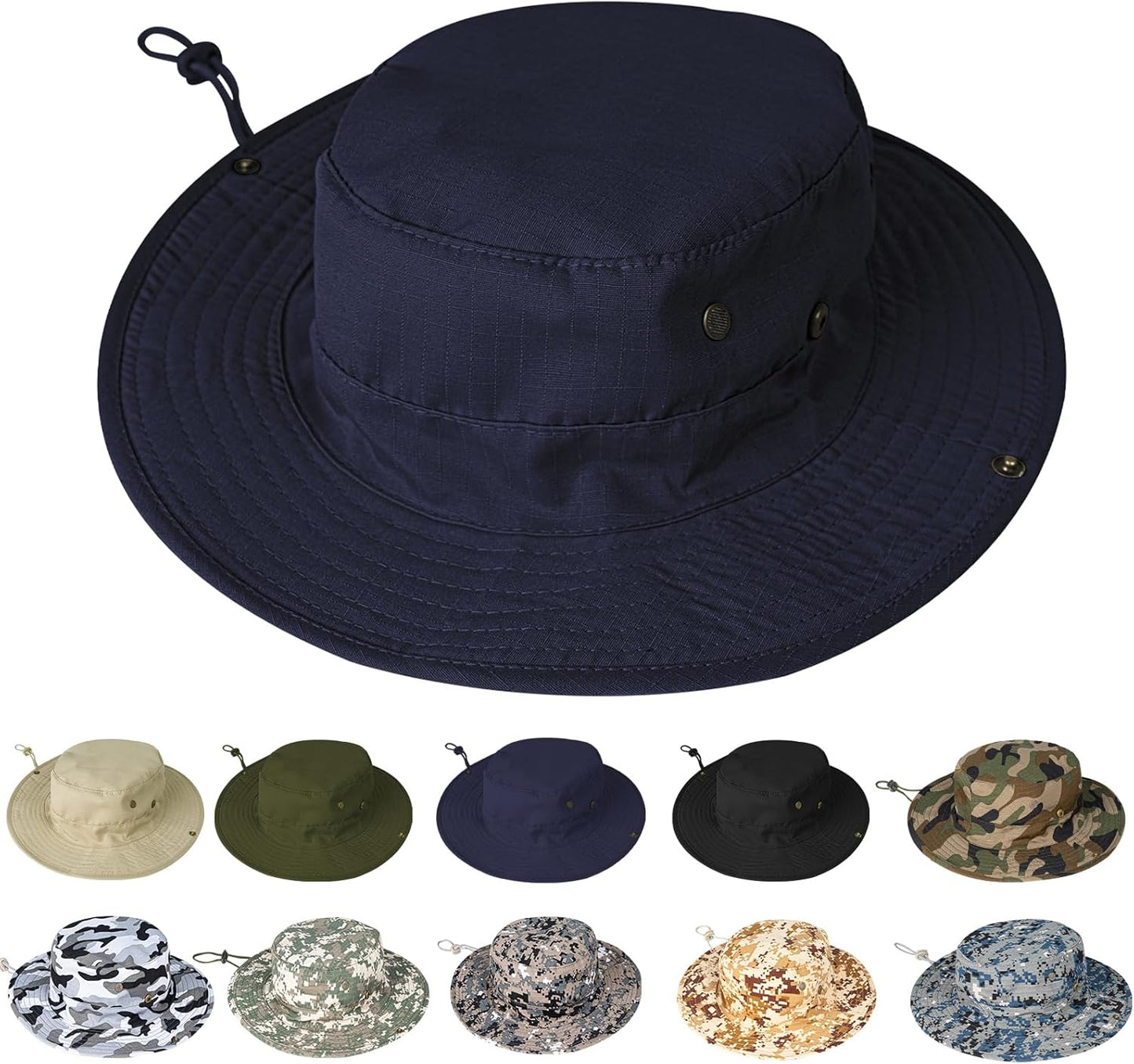 UPF 50+ Sun Hat | Foldable Boonie Hat for Men & Women | Fishing & Hiking
