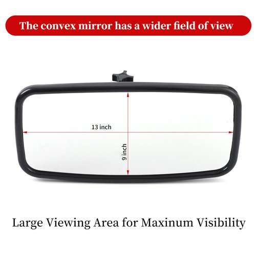 LRVEZSY,boat mirror rear view 14"x8"Mirror Upgraded Size，Universal Boat Rear View Mirror for Ski,Boat Sports Crew Surfing