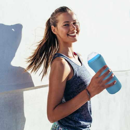 PEUTIER 2pcs Sleeve for Cirkul Water Bottle, 22oz Water Bottle Sleeve for Cirkul Plastic & Stainless Steel Bottle Neoprene Insulated Water Bottle Cover for Retaining Temperature