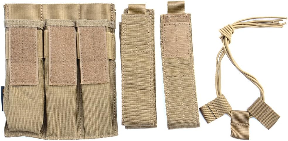 Tactical Molle Magazine Pouch, Kriss Tactical Pistol Triple Mag Pouch, Multi-use