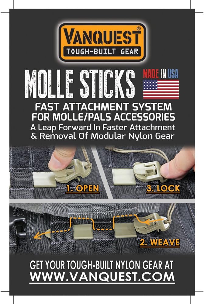 VANQUEST 5" MOLLE Sticks (4 Pack)