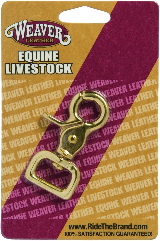 Solid Brass Square Scissor Snap by Weaver Leather - Durable & Reliable Fastening