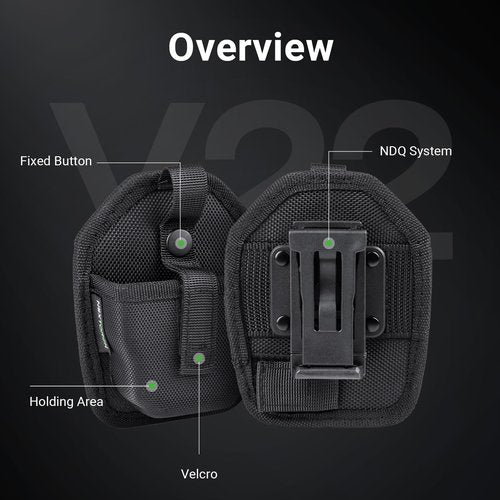 NEXTORCH Tactical Handcuff Pouch Holster Heavy Duty Nylon Case with Belt Clip for Chain Handcuffs and Hinged Handcuffs, Clip on Hand Cuffs Holster Belt Clamp V22 for 1.49-1.96 inch Belt