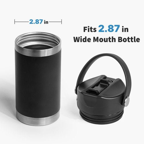 Diumepo Straw Lid for Yeti Rambler Water Bottles, Replacement Lid with Dust Cover for Yeti Rambler 12 18 26 36 64 oz Bottles, Cap Lid with Straws for RTIC Bottle 18oz 26oz 36oz