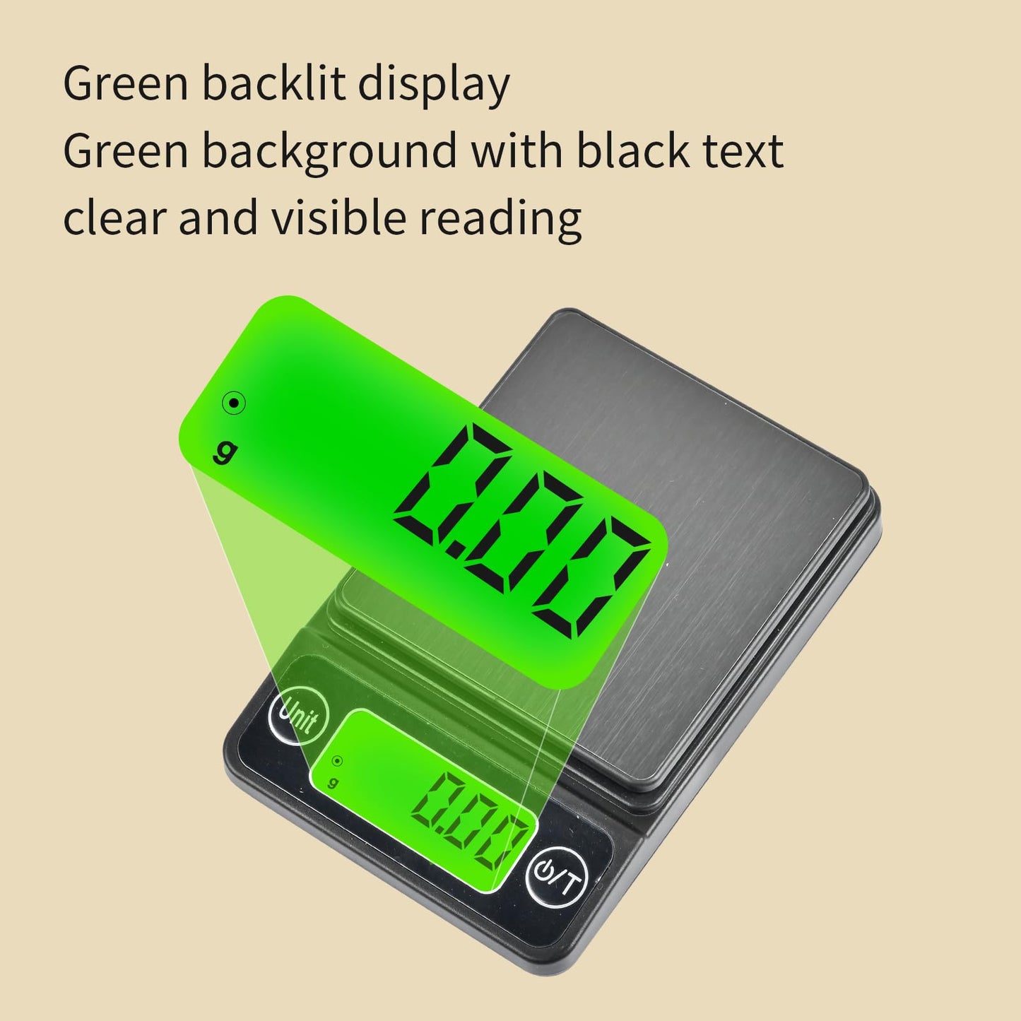 FENJANER Archery Scale with Arrow Holder - Large Backlight LCD Display - Easy to Read - 3086 Grains x 0.1gn - 200 Grams x 0.01g - Including Batteries