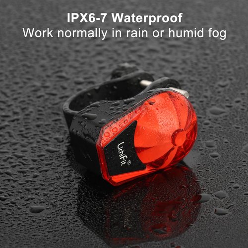LICHIFIT Cycling Warning Light - Bicycle Wheel Fork Magnetic Induction Safety Tail Light
