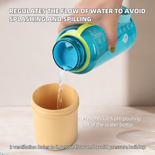 TonGass [4-Pack BPA-Free Silicone Wide Mouth Splash Guard Competible with Nalgene Wide Mouth Water Bottles Anti-Spill Intended Accessory for HydraPak Water Bottle Splash Guard Fits 63mm Waters Bottle
