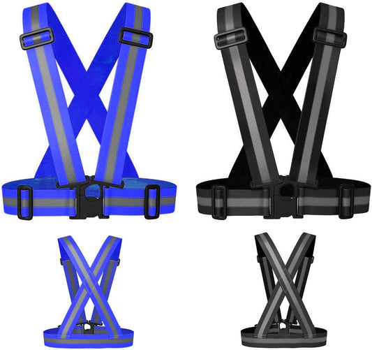 AUOON Reflective Running Vest,Reflective Vest Adjustable for Run,Cycle,Walk, Outdoor,Breathable Waterproof Lightweight