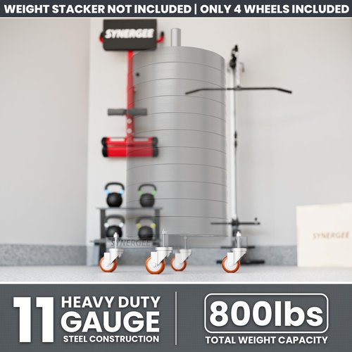 Synergee Olympic Weight Plate Rack Wheels
