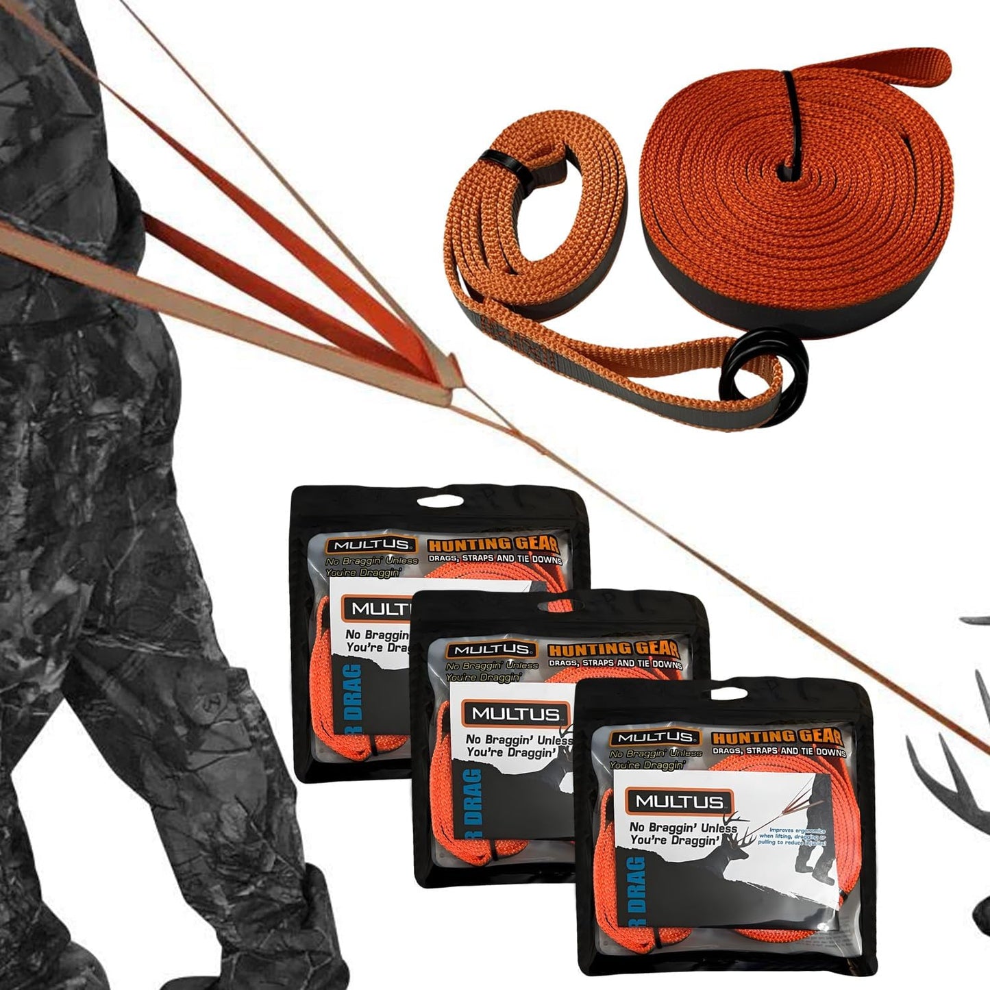 MULTUS Deer Drag Harness Quick and Easy to Use Hunting Gear for Deer Hunters