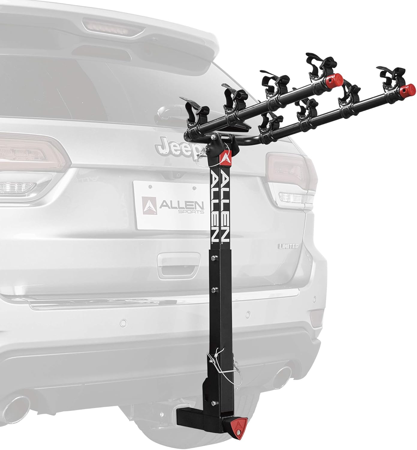 Allen Sports Deluxe 4-Bike Hitch Mount Rack (2-Inch Receiver) , Black