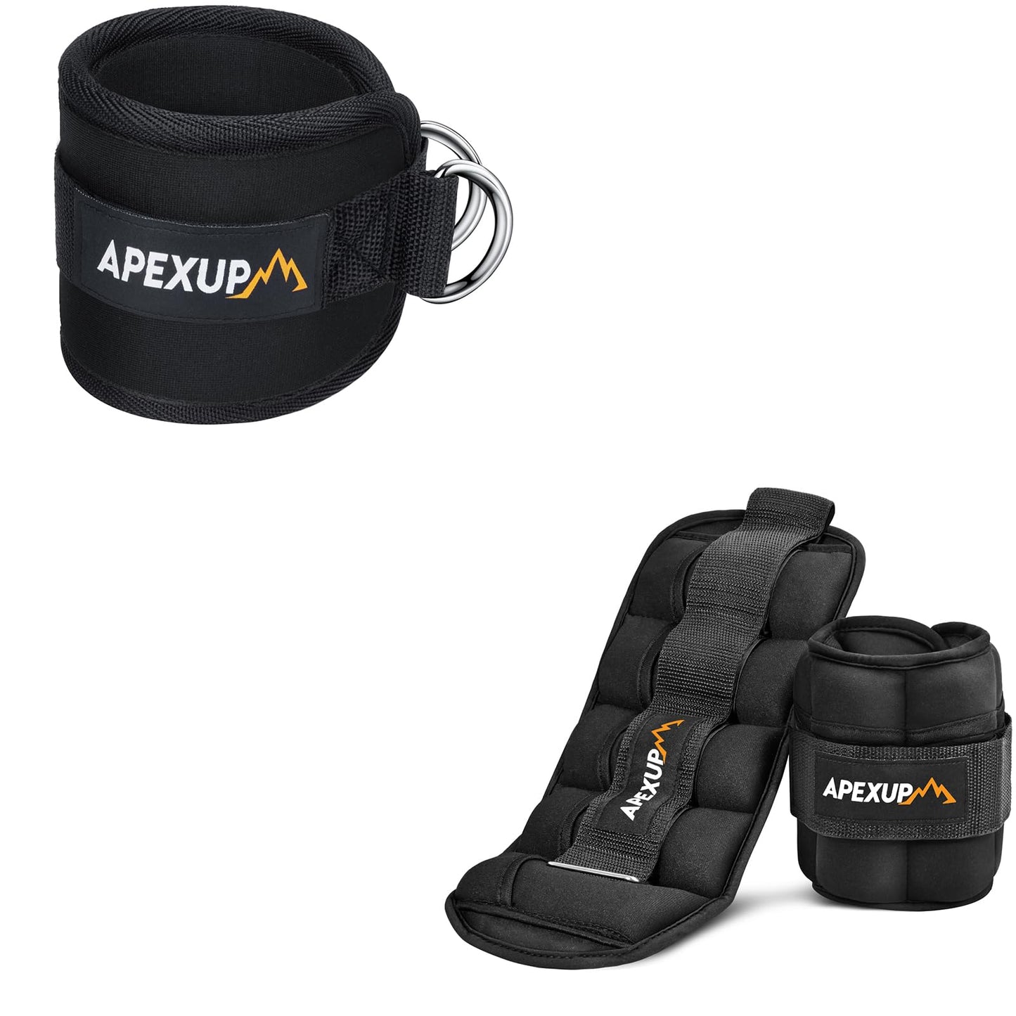 APEXUP 10lbs/Pair Adjustable Ankle Weights+ Ankle Strap