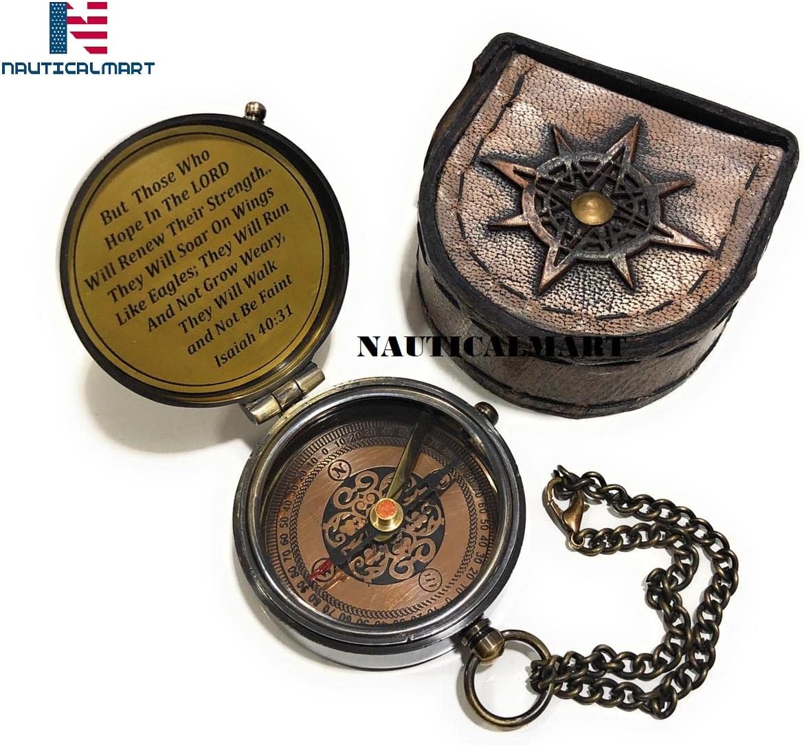 Eagle Compass Gift Compass with Leather Case, Eagle, Scaut of America, Graduation, Eagle Ceremony