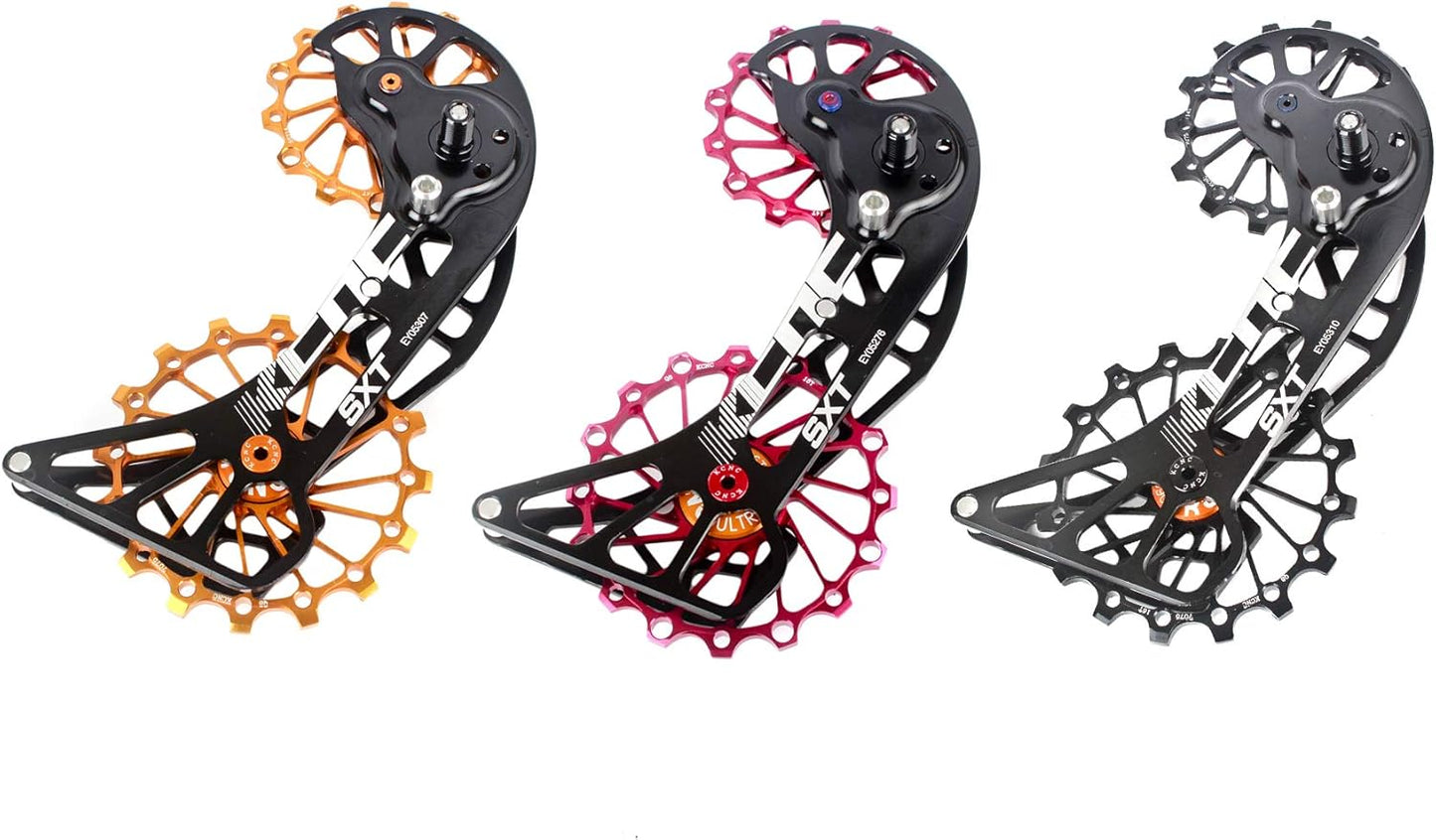 SXT Mountain E-Bike Bicycle Bike Oversized Pulley Rear Derailleur Cage OSPW for Shimano Deore XTR/XT/SLX M9000/M9050/M8000/M8050/M7000 11 Speed use