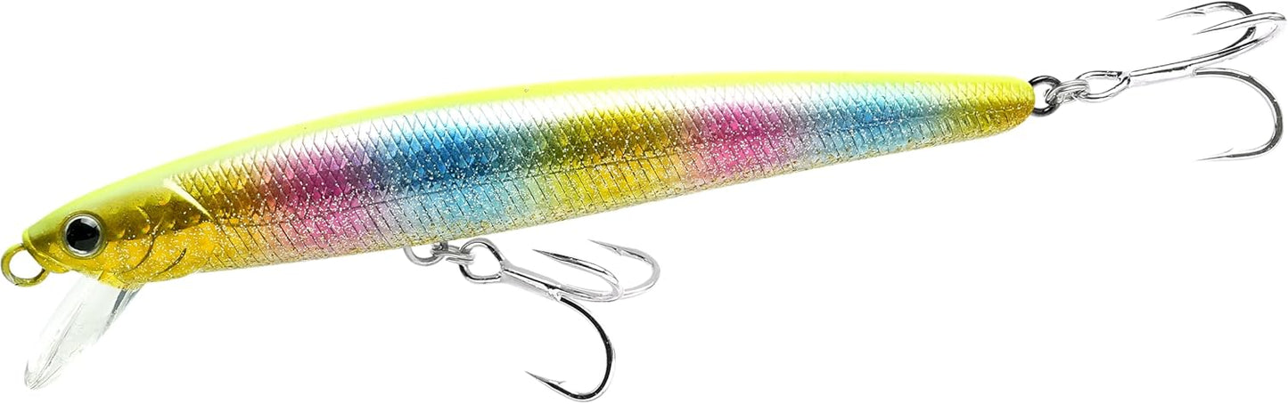 LUCKY CRAFT FlashMinnow 130MRS, Saltwater Surf Fishing Lures, Jerkbait, Halibut, Surf Perch, Calico Bass, White Seabass, Striped Bass, Sinking, Fishing Gear, Fishing Accessories, Fishing Tackle