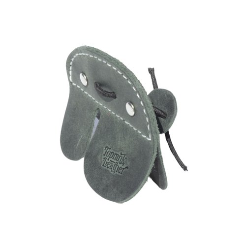 Toprank Leather Archery Finger Tabs - Handmade Finger Guard for Shooting Practice Gear, Recurve Bow Fingers Tab (Green)