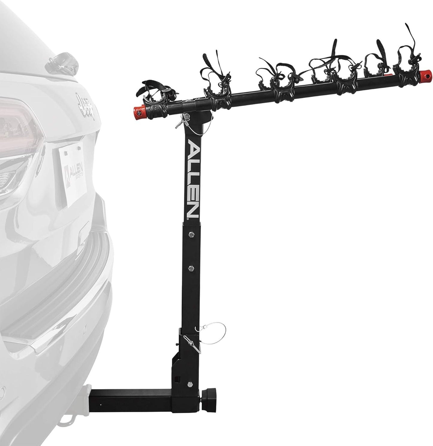 Allen Sports Deluxe Locking Quick Release 5-Bike Carrier for 2 in. Hitch, Model 552QR , Black