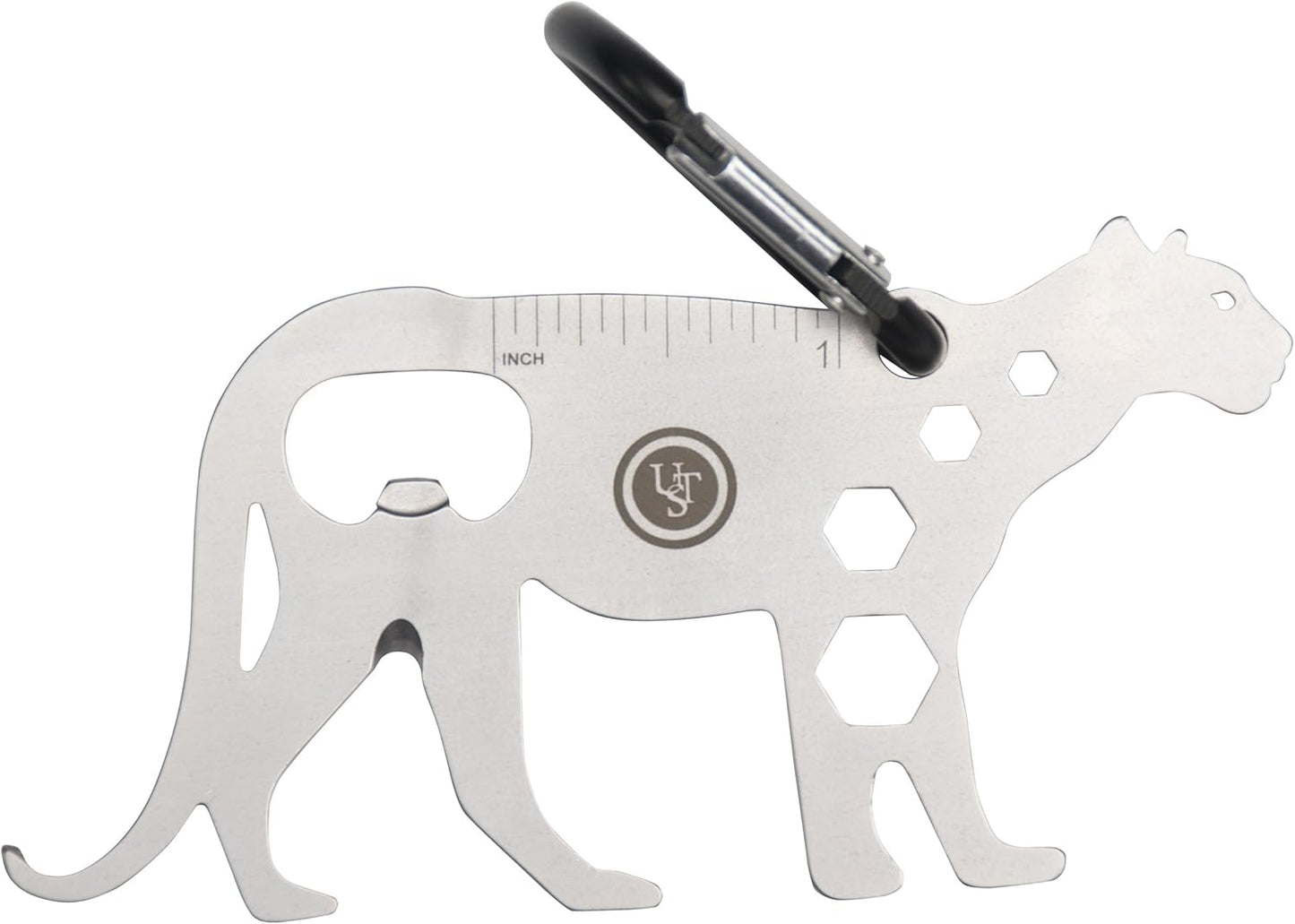 UST Tool-a-Long Multi-Tool Carabiners with Durable, Compact Stainless Steel Construction for Hiking, Kayaking, Camping, Travel and Outdoor Survival