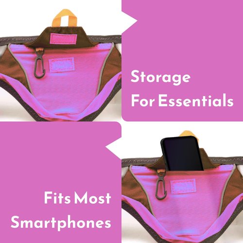 Hydration Running Belt - Fits iPhone 8, X and Similar Sized Phones - with 4 BPA Free Water Bottles & Runners Reflective Gear for High Visibility
