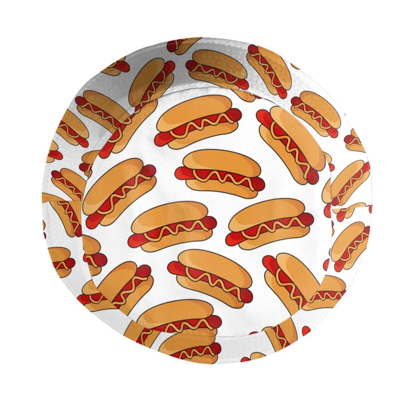 Hot Dog Food Bucket Hat Sun Beach Packable Fisherman Cap for Women Men Summer Outdoor Hiking