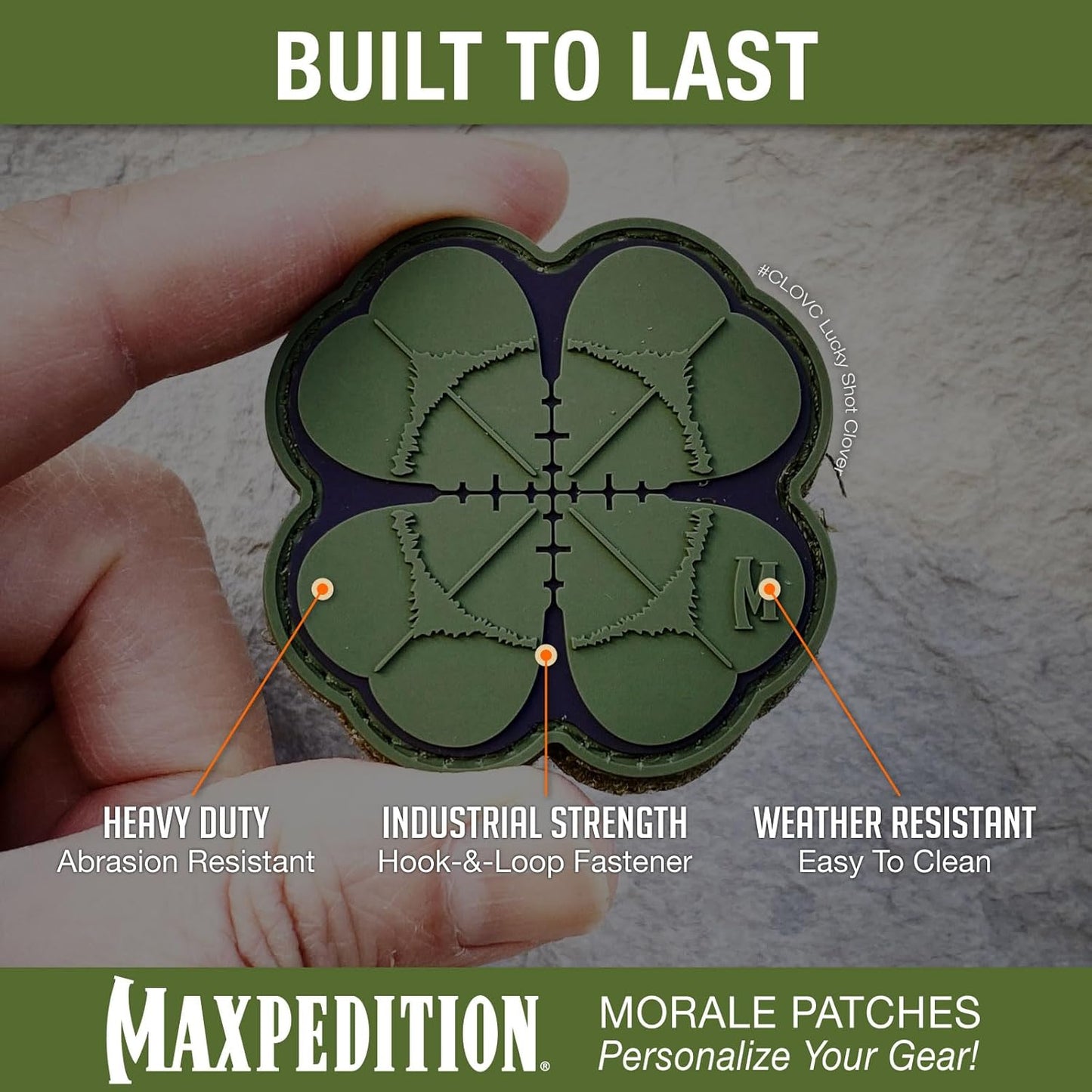 MAXPEDITION Lucky Shot Clover Patch (Full Color) 2" x 2"