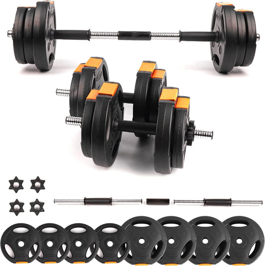 Adjustable 2-in-1 Barbell & Dumbbell Set for Strength Training - Phoenix Fitness