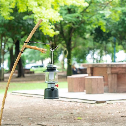 Tlence 4 Pack Camping Lantern Hook Hangers, 10" Outdoor Lamp Hanger Stand, Stainless Steel Non-Slip Tent Light Pole Hook, Portable Water Bottle Holder Bracket for Camping Hunting Fishing Hiking