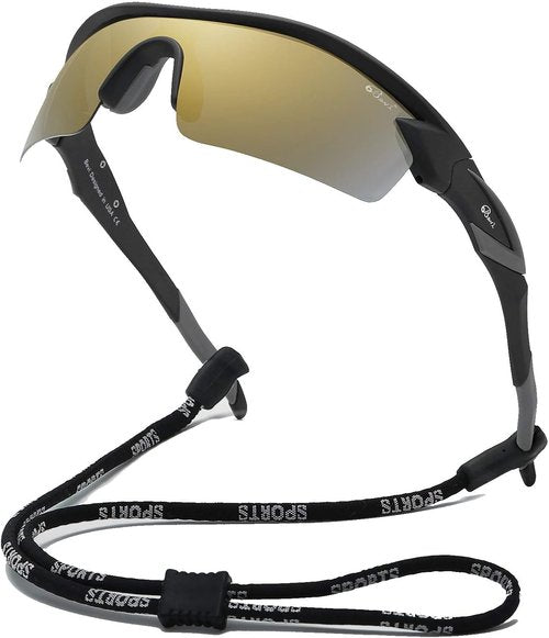 Bevi Polarized Sports Sunglasses TR90 Unbreakable Frame for Men Women Running Cycling Golf Baseball
