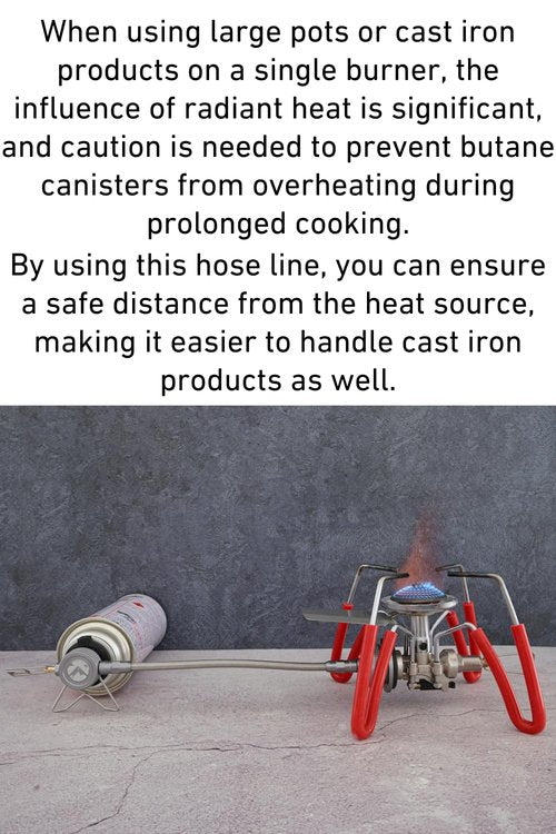CAMPINGMOON Gas Hose Line for Butane Single Burner Camping Stove Compatible with ST-310 Z37