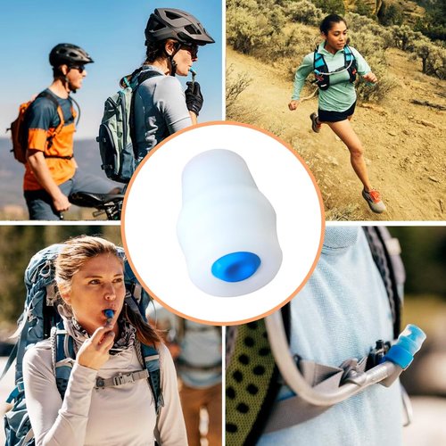 Yrsssa Replacement Bite Valve Nozzles Compatible with Osprey, Salomon,TRIWONDER & Hydrapak Hydration Reservoirs - Food-grade silicone Sheaths.Phthalate-Free,BPA-Free(5Pcs)