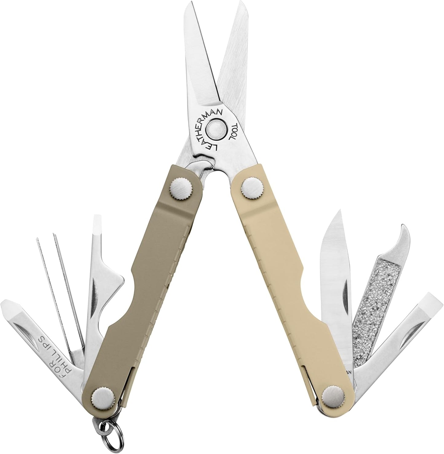 LEATHERMAN, Micra, Keychain Multi-tool with Grooming Tools, Mini Pocketknife for Everyday Carry (EDC), Hobbies & Outdoors, Built in the USA, Stainless Steel