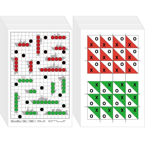 Datanly 50 Sheets Battle Target Bulk 17x25 Inch Paper Targets for Shooting Practice Shooting Range Accessories Paper Target Highly Visible and Bright Game Targets for Range or Outdoor